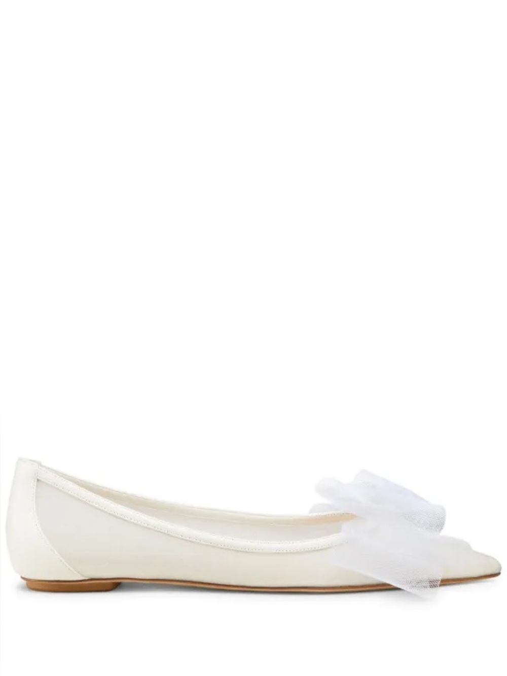 Stuart Weitzman Blushing Bow Ballerina Shoes - Picture 3 of 8